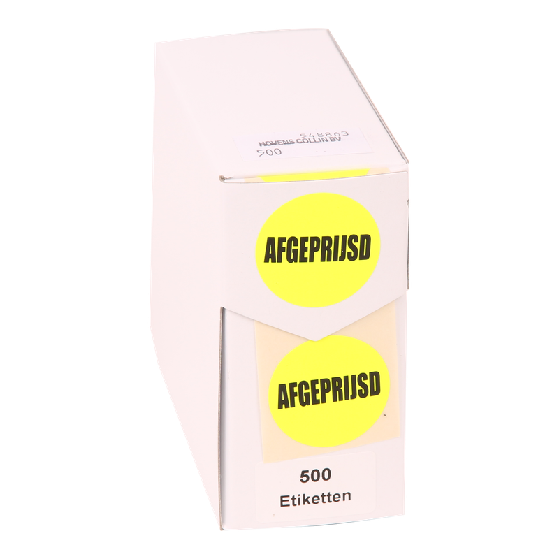 Etiket Rond 35mm Geel Afgeprijsd 1