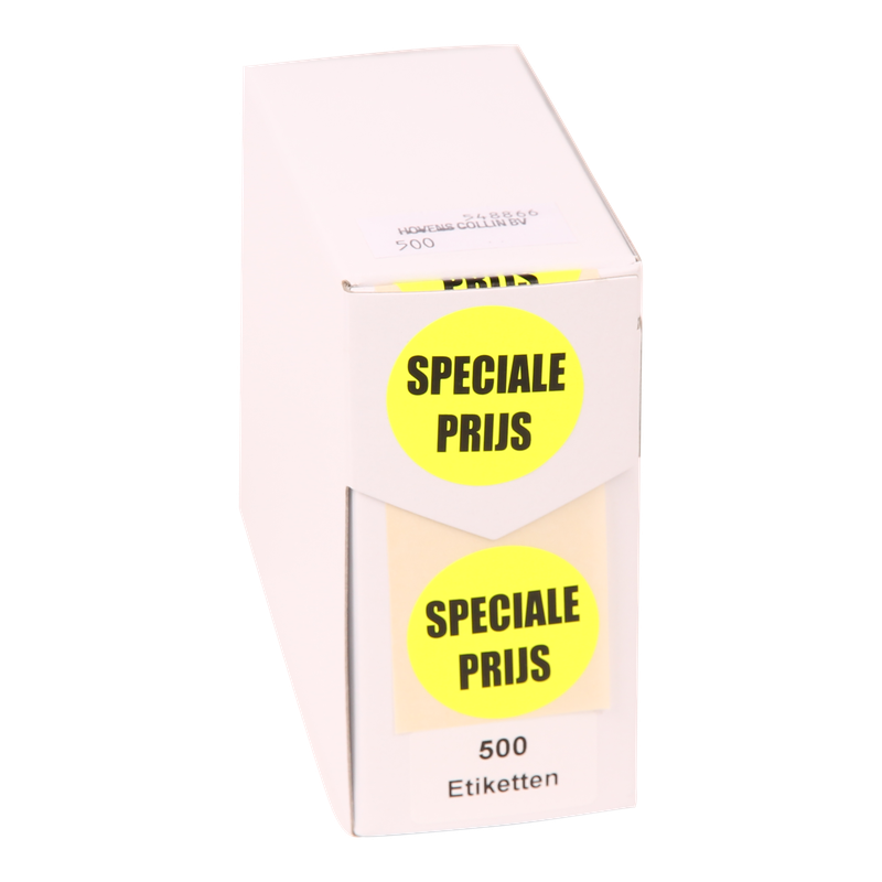 Etiket Rond 35mm Geel Speciale prijs 1