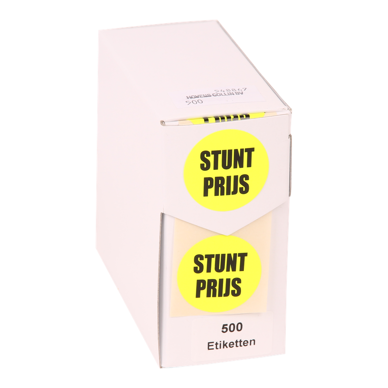 Etiket Rond 35mm Geel Stunt prijs 1