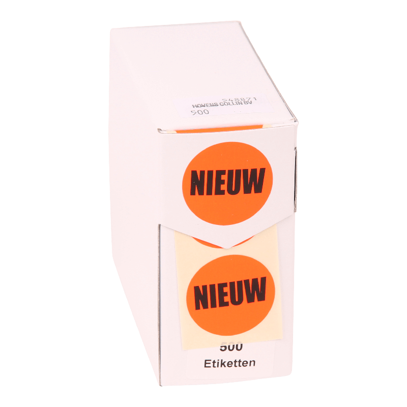 Etiket Rond 35mm Rood Nieuw 1