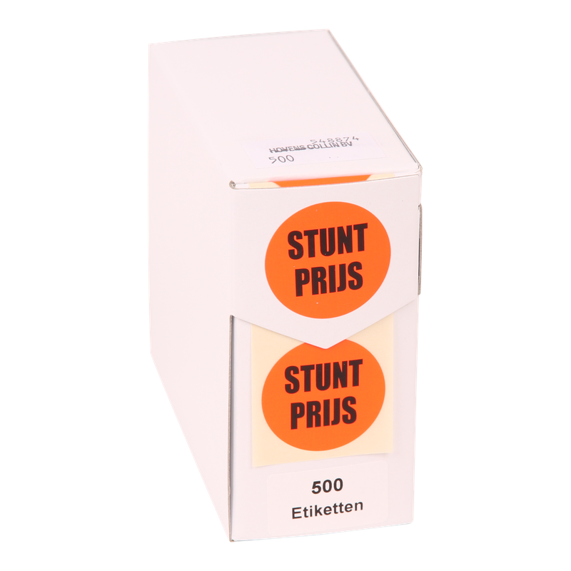 Etiket Rond 35mm Rood Stunt prijs 1