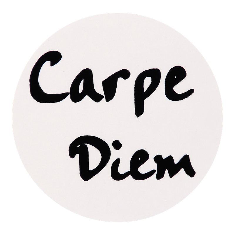 Etiket Rond 39mm Carpe diem 1