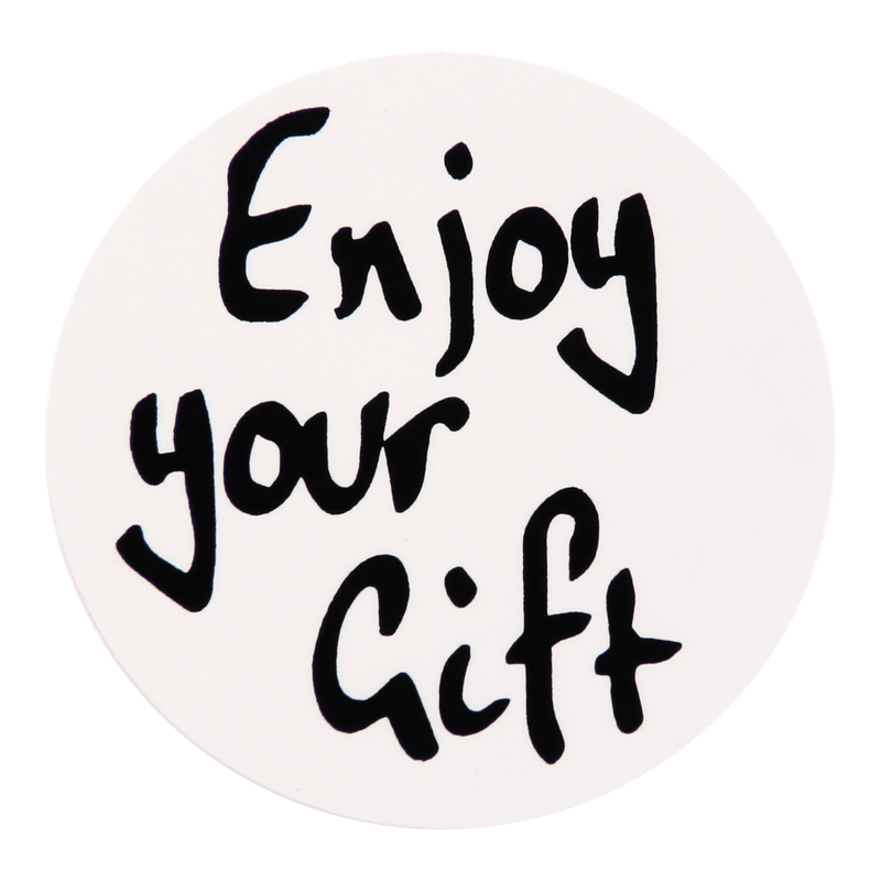 Etiket Rond 39mm Enjoy your gift 1
