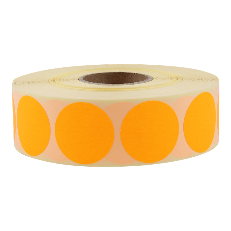 Etiket Rond 35mm Oranje 1