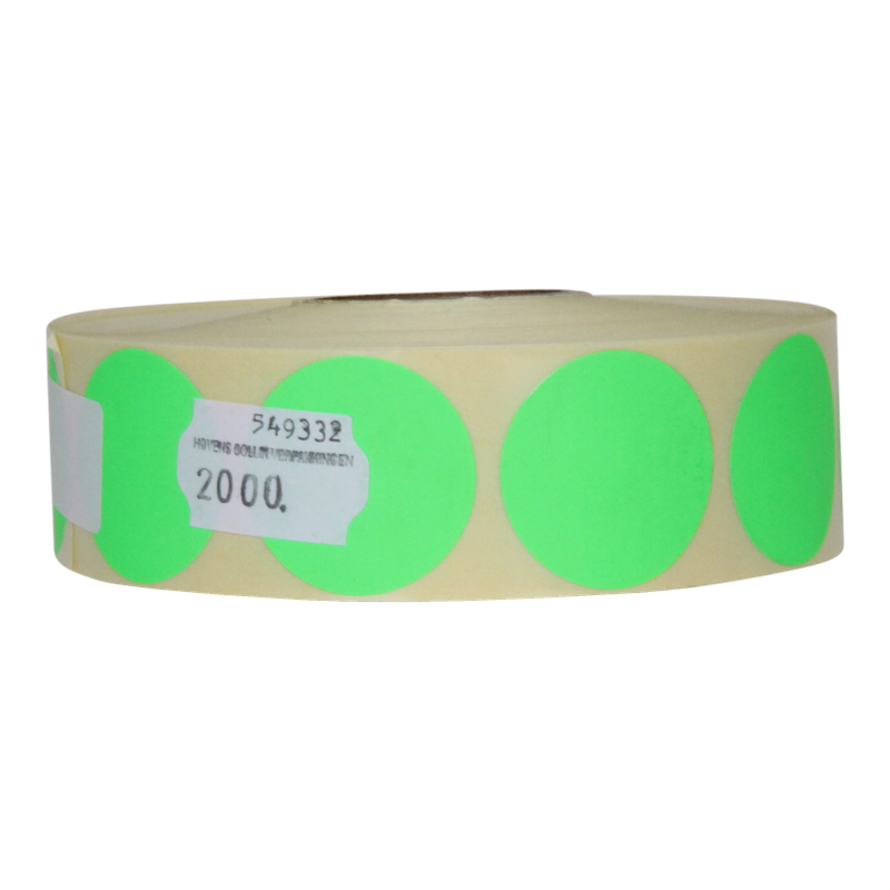 Etiket Rond 35mm Groen 1