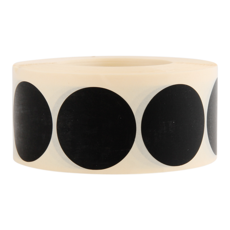 Etiket Rond 35mm Zwart 1