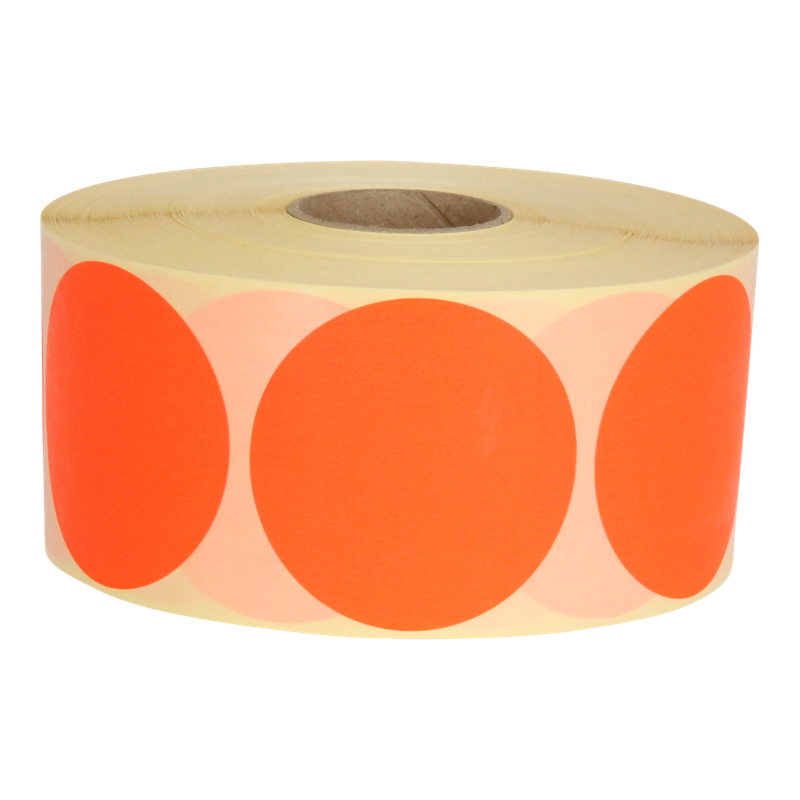 Etiket Rond 62mm Rood 1