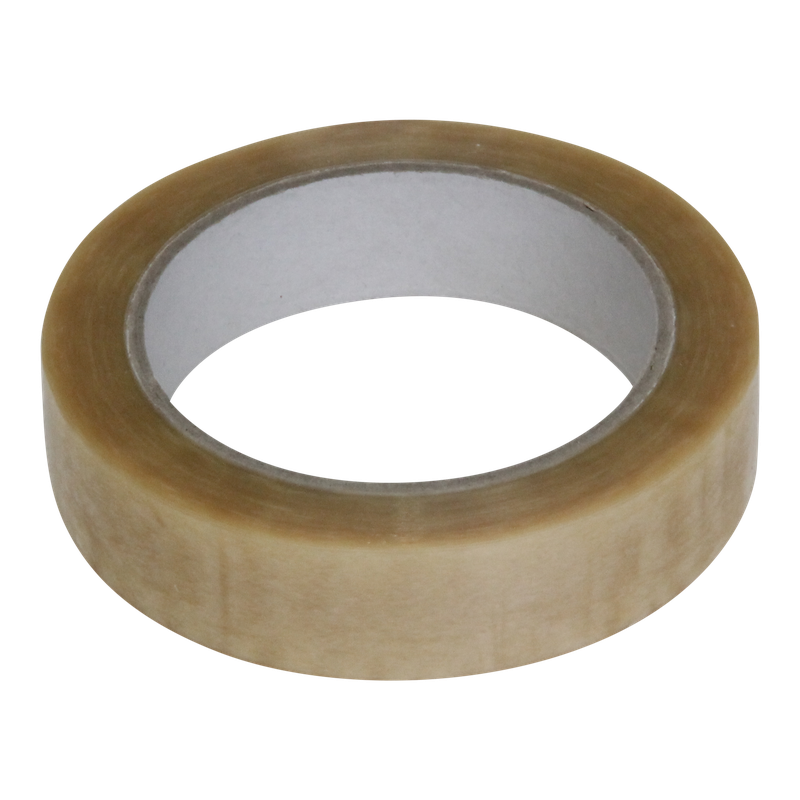 Tape 25mm PVC 66m op rol Transparant 1