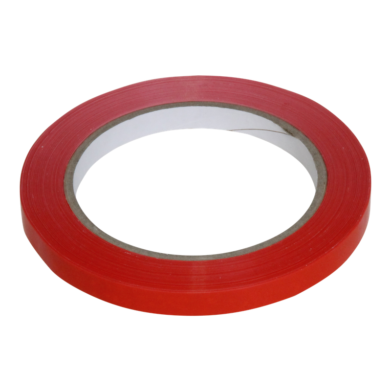 Tape 9mm PVC 66m op rol Rood 1