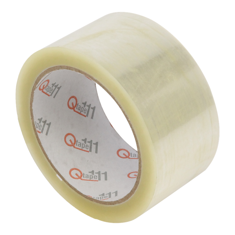 Tape 50mm 28my PP Hotmelt 66m op rol Q111 Transparant 1