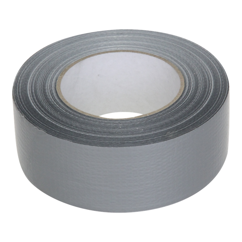 Duct tape 50mm Vinyl Solvent 50m op rol   Grijs 1