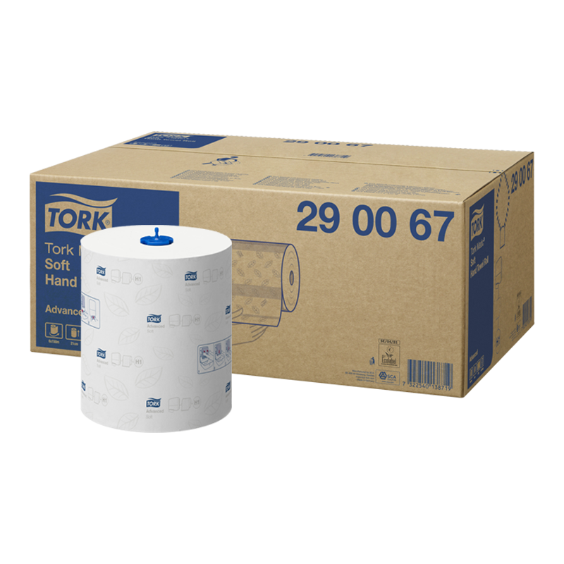 Handdoek Tork Advanced rol soft H1 Wit 1