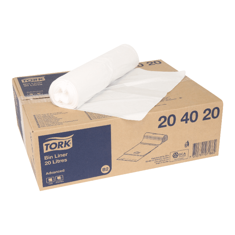 Afvalzak Tork Voor afvalbak 20L B2 Wit 1