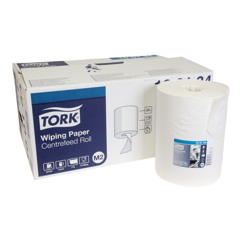 Poetspapier Tork Advanced 415 centerfeed rol M2 Wit 1
