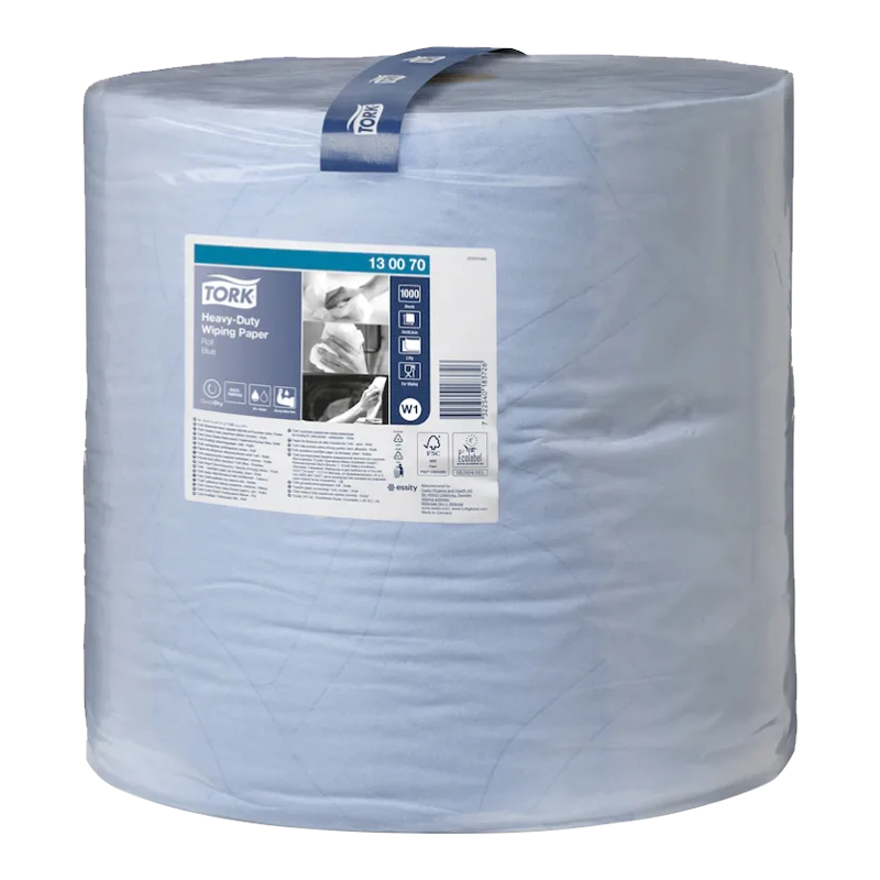 Poetspapier Tork Heavy-duty 130070 rol W1 Blauw 1