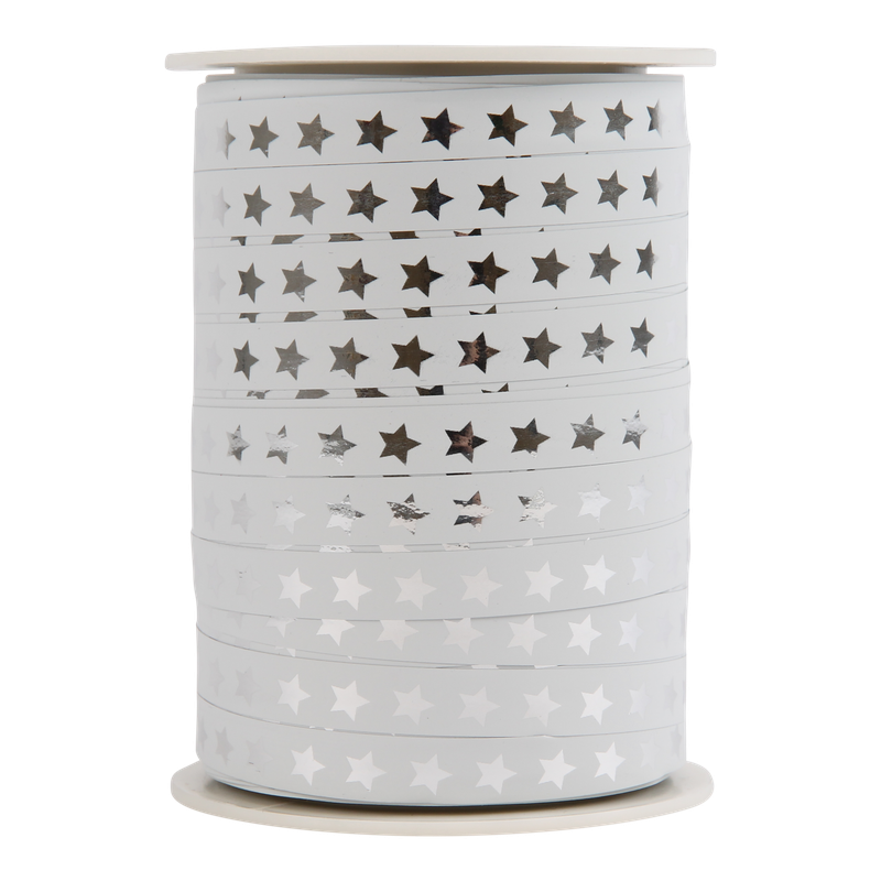Krullint Luxe 10mm Sterren Wit 1