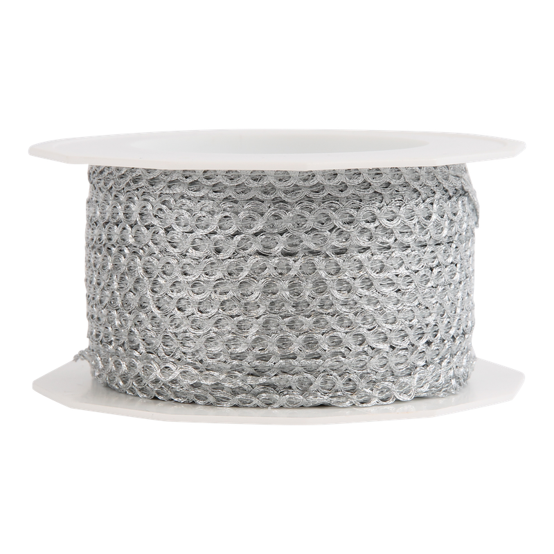 Luxe koord 3mm Metallic Zilver 1