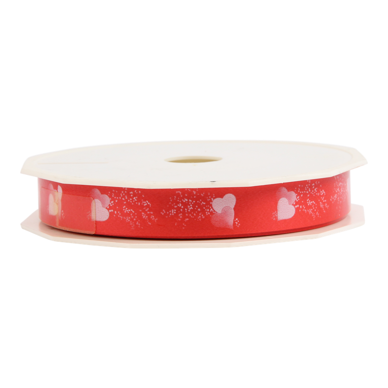 Krullint 15mm Wit/rood 1