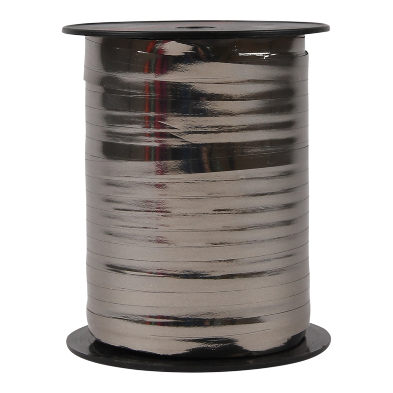 Krullint metallic 5mm Zilver 1