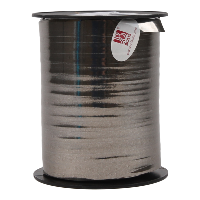 Krullint metallic 10mm Zilver 1