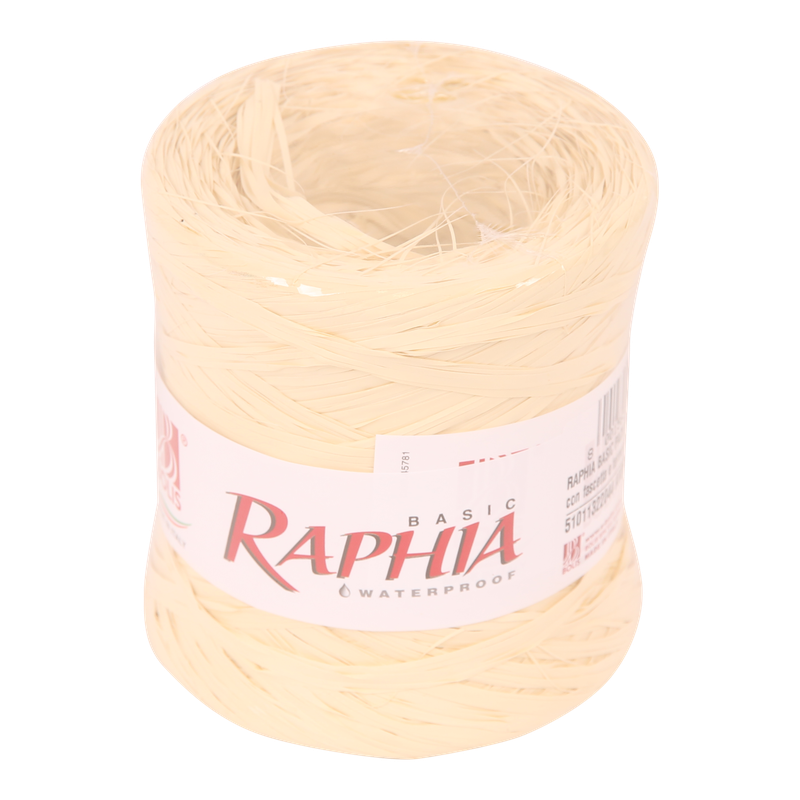 Raffia Kunststof 15mm Naturel 1
