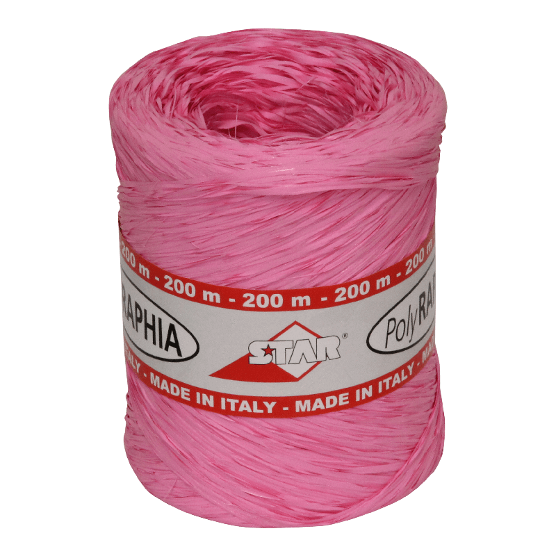 Raffia Kunststof 15mm Fuchsia 1