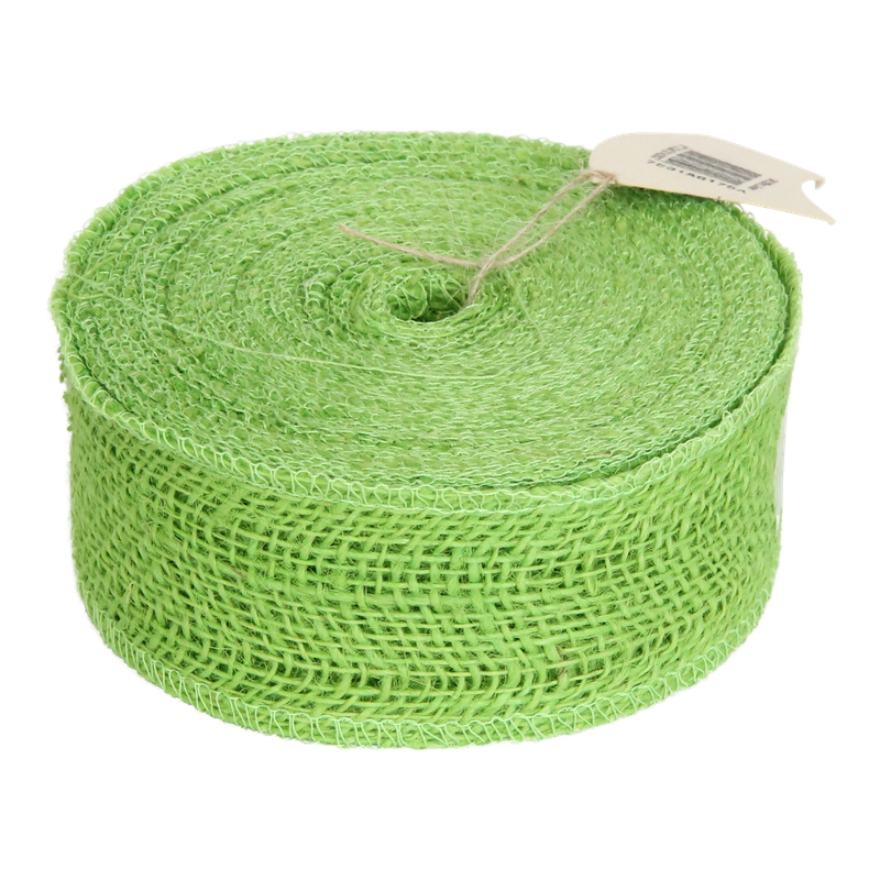 Jute lint 5cm Lime 1