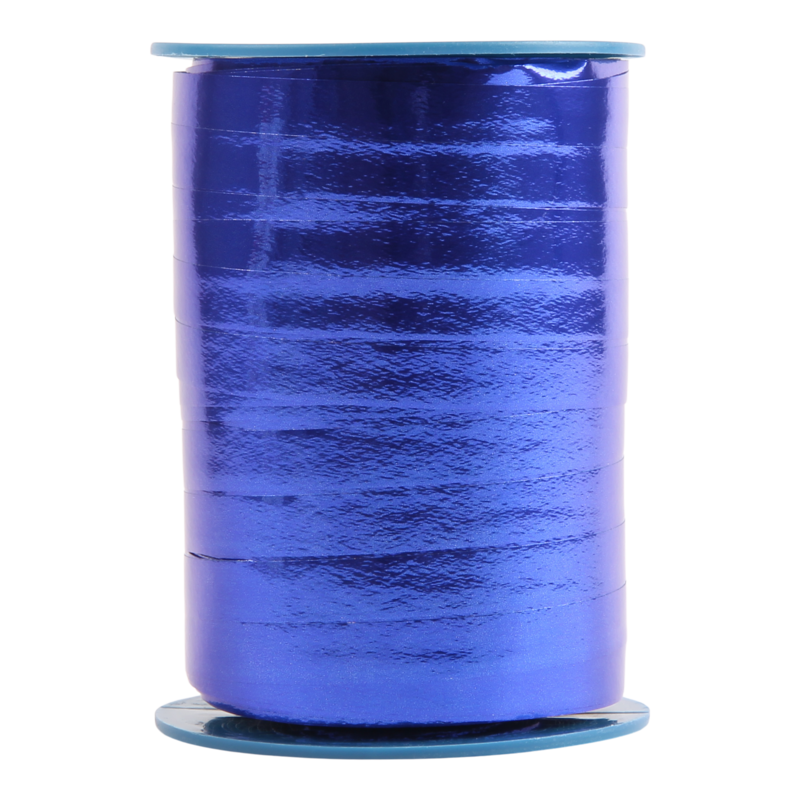Krullint metallic 10mm Kobalt blauw 1
