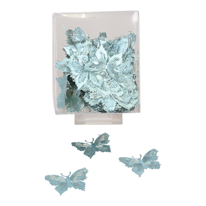 Plakker Vlinder groot Blauw 1