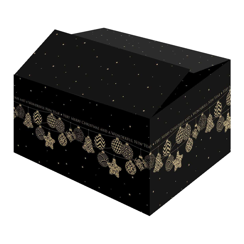 Kerstpakket doos 59x39x30cm Guirlande Black 1