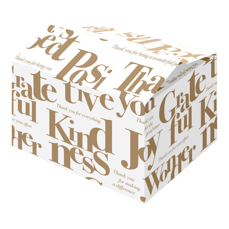 Kerstpakket doos 39x29x23cm Wonderful White 1