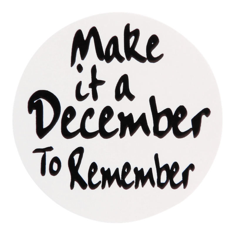 Etiket Rond 39mm December to remember 1
