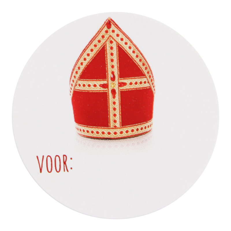 Etiket Rond 40mm Mijter 1