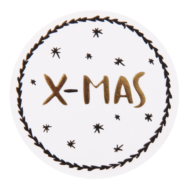 Etiket Rond 39mm X-mas 1