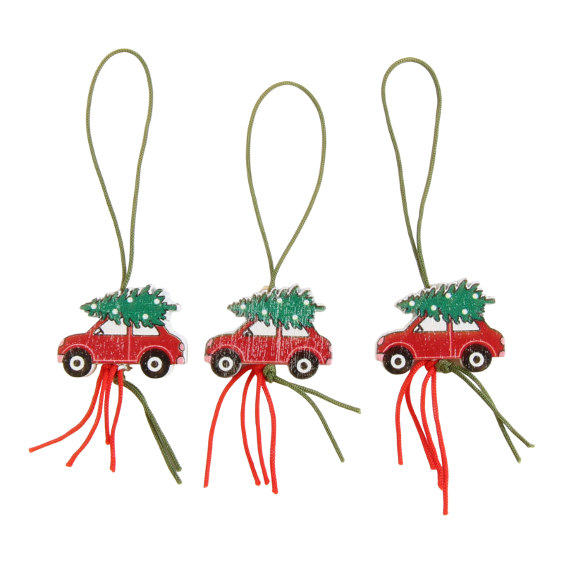 Gelukspoppetje Kerst auto 1