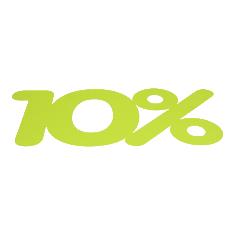 Raambiljet Uitgestanst 10% korting Geel 1