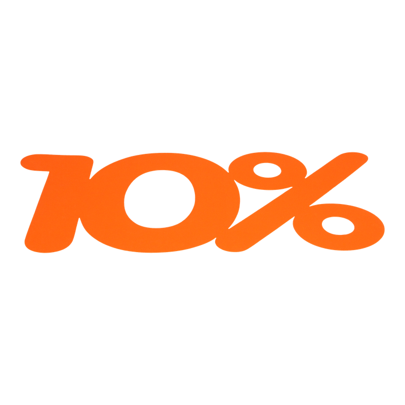 Raambiljet Uitgestanst 10% korting Oranje 1