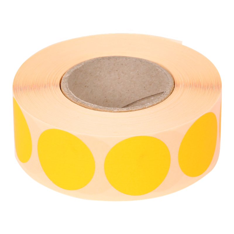 Etiket Rond 27mm Oranje 1