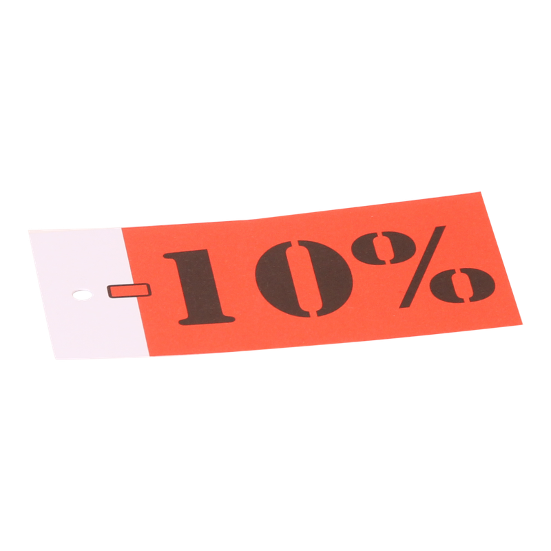 Hanglabel 70x35mm Wit 10% 1