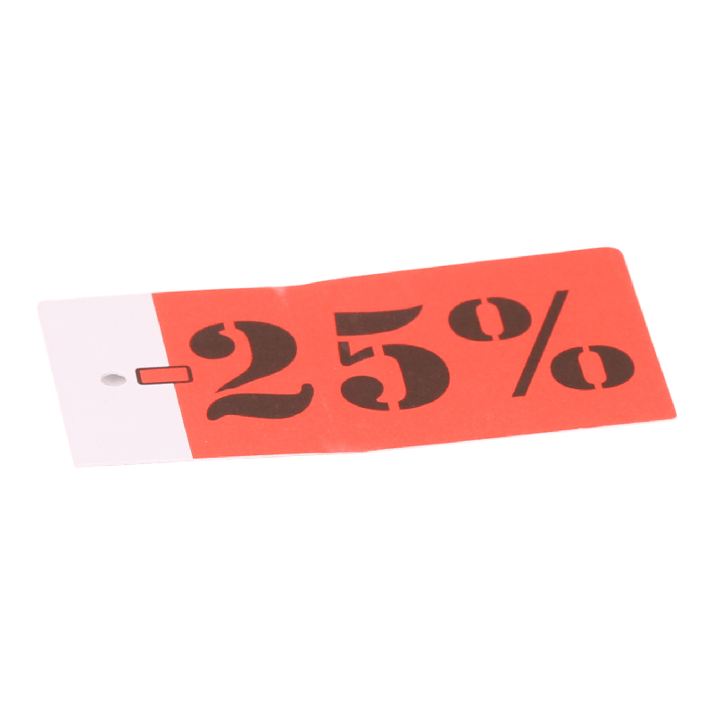 Hanglabel 70x35mm Wit 25% 1