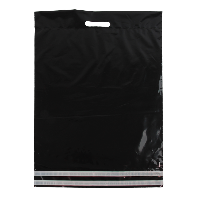 Verzendtas 45x56cm met retourstrip en handvat Zwart 1