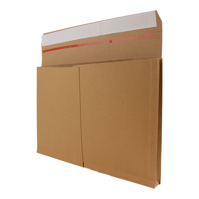 Verzendzak papier 35+(2x1,5)x25cm Bruin 1
