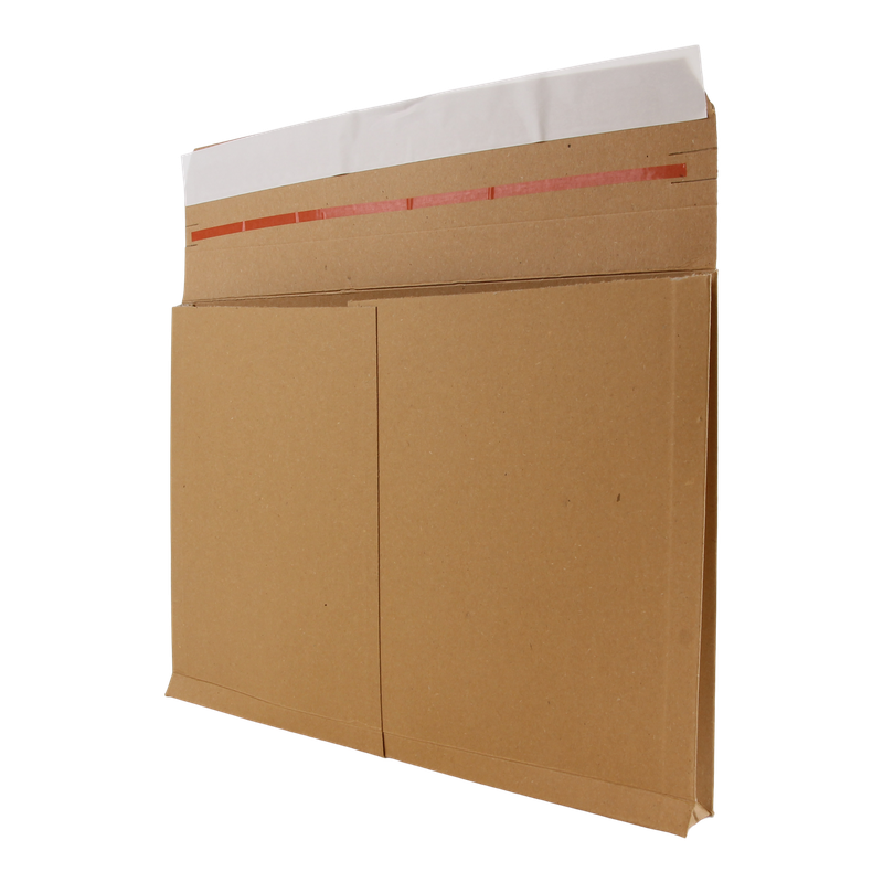 Verzendzak papier 38+(2x1,5)x26cm Bruin 1