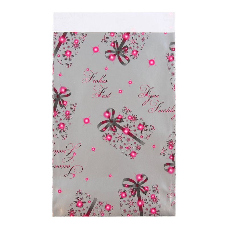 Cadeauzakje 12X19cm Fijne feestdagen 1
