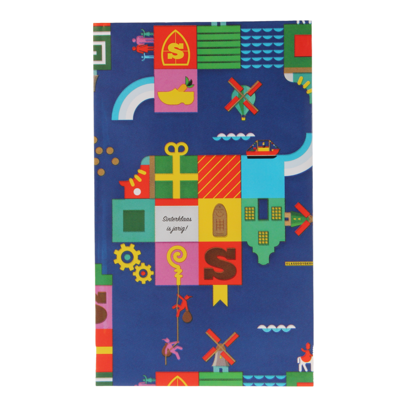 Cadeauzakje 12X19cm Sinterklaas is jarig 1