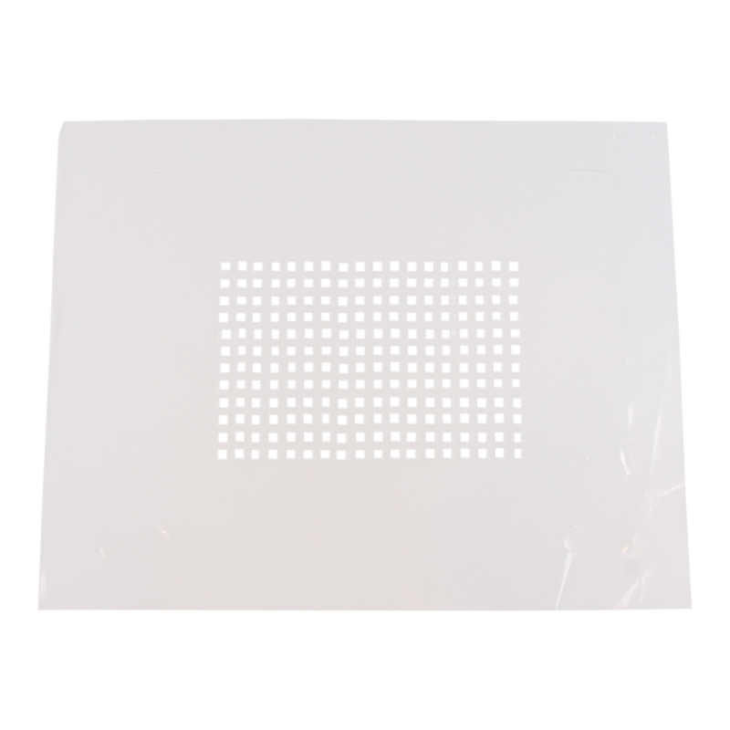Afdekvel LDPE 60my 46x36cm Met perforatie en hoekstansing 1