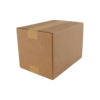 Doos Golfkarton 244x174x168mm A6 Enkele golf Bruin