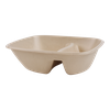 Menuschaal Suikerriet 195x170x50mm 2 vaks 780ml