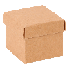 Kubusdoosje Met deksel 125gr 65x65x60mm Kraft