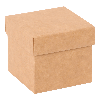 Kubusdoosje Met deksel 250gr 80x80x75mm Kraft